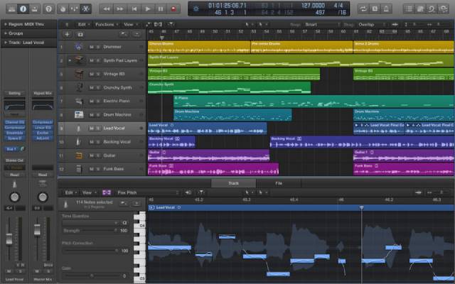 digitální audio pracovní stanice pro MAC Apple logic PRO