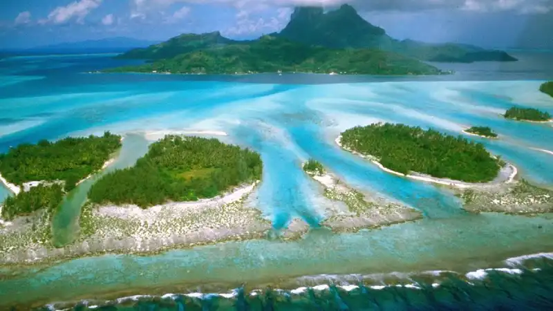 Bora Bora pohled z dronu