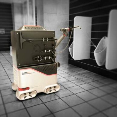 Robot na čištění toalet