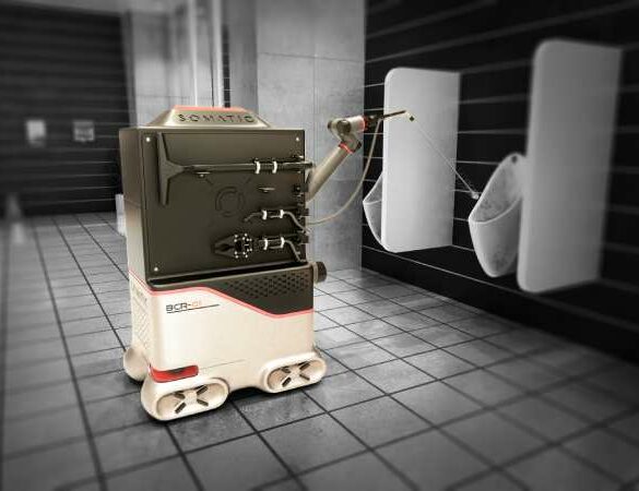 Robot na čištění toalet